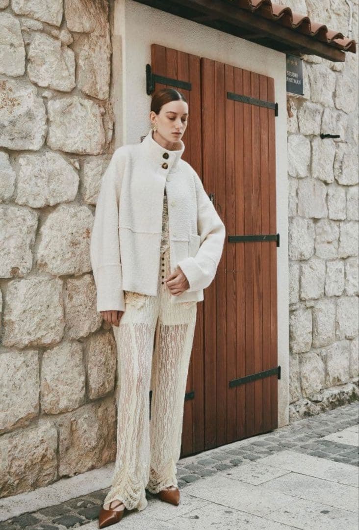 ジャケット・アウター Eaphi STAND COLLAR COAT