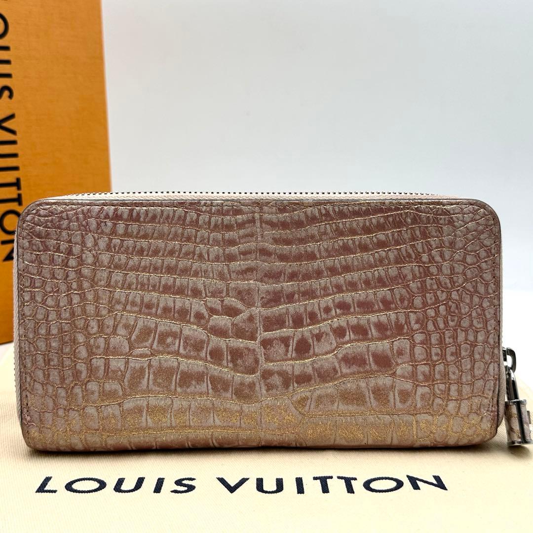 美品✨ ルイヴィトン クロコダイル カデナ ジッピーウォレット 長財布