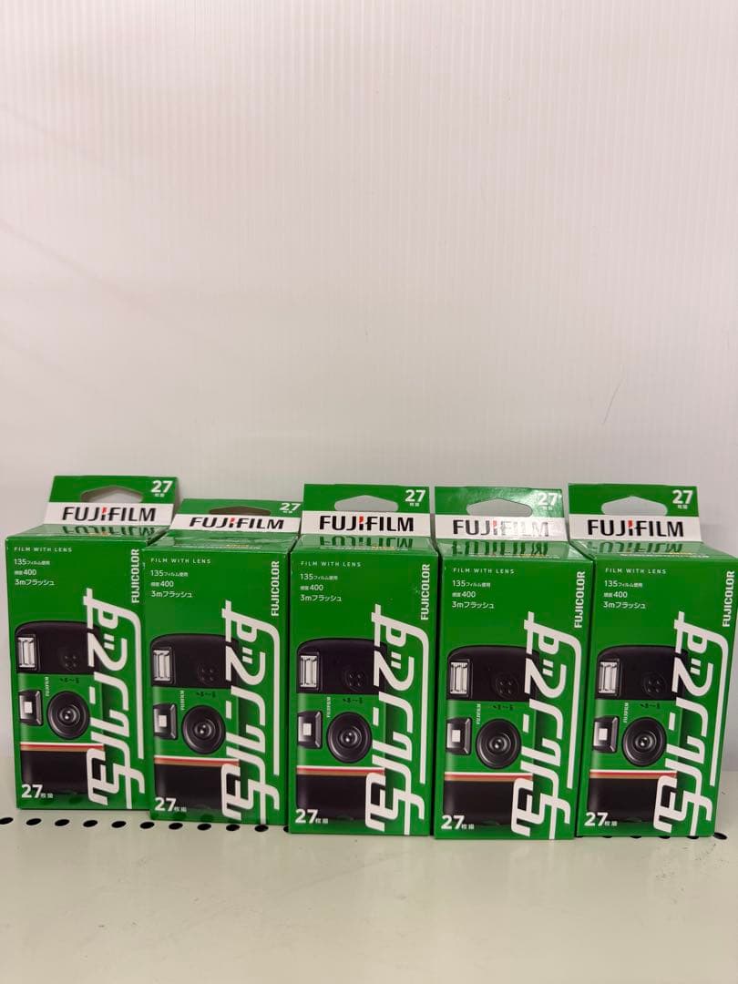FUJIFILM 使い捨てカメラ 27枚撮り 5個セット