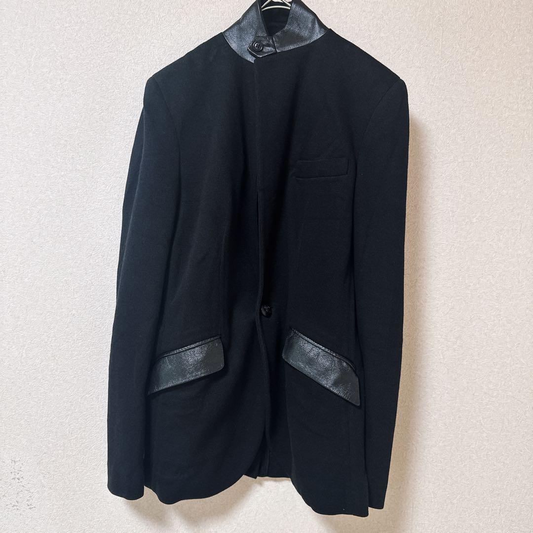 【美品】ポロラルフローレン ラムレザー テーラージャケット ロゴウッドボタン