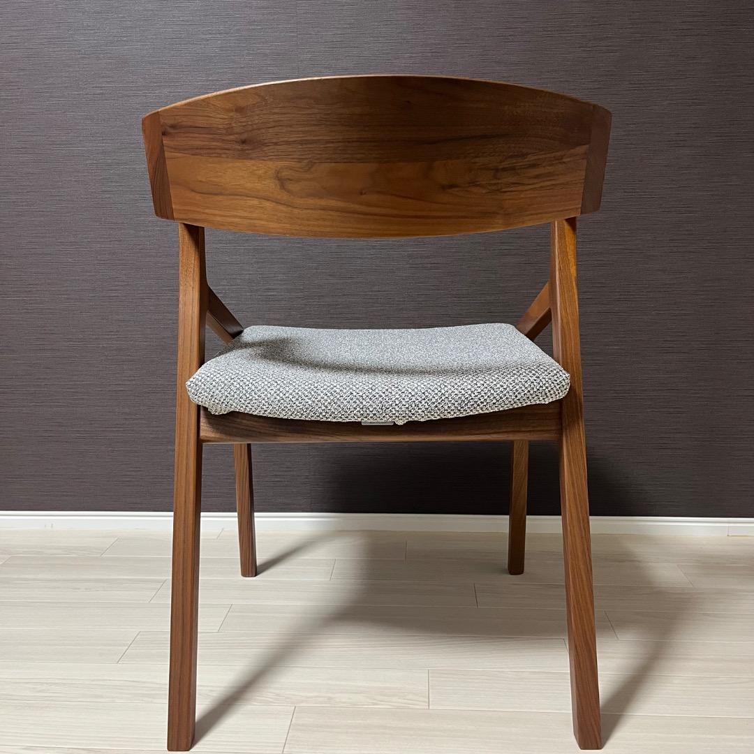 未使用　NAGANO INTERIOR モダンアームチェア　天然木　日本製