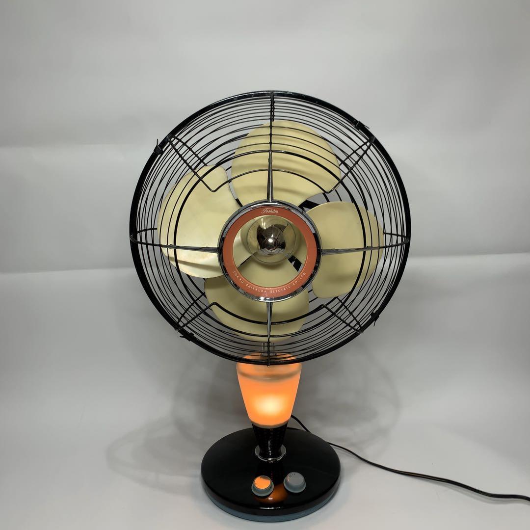 美品　動作品　扇風機 昭和レトロ 東芝 Toshiba 夕顔 LP形 4枚羽根