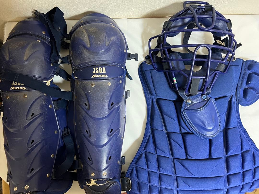 ミズノ キャッチャー防具 大人用 マスク・プロテクター・レガースセット
