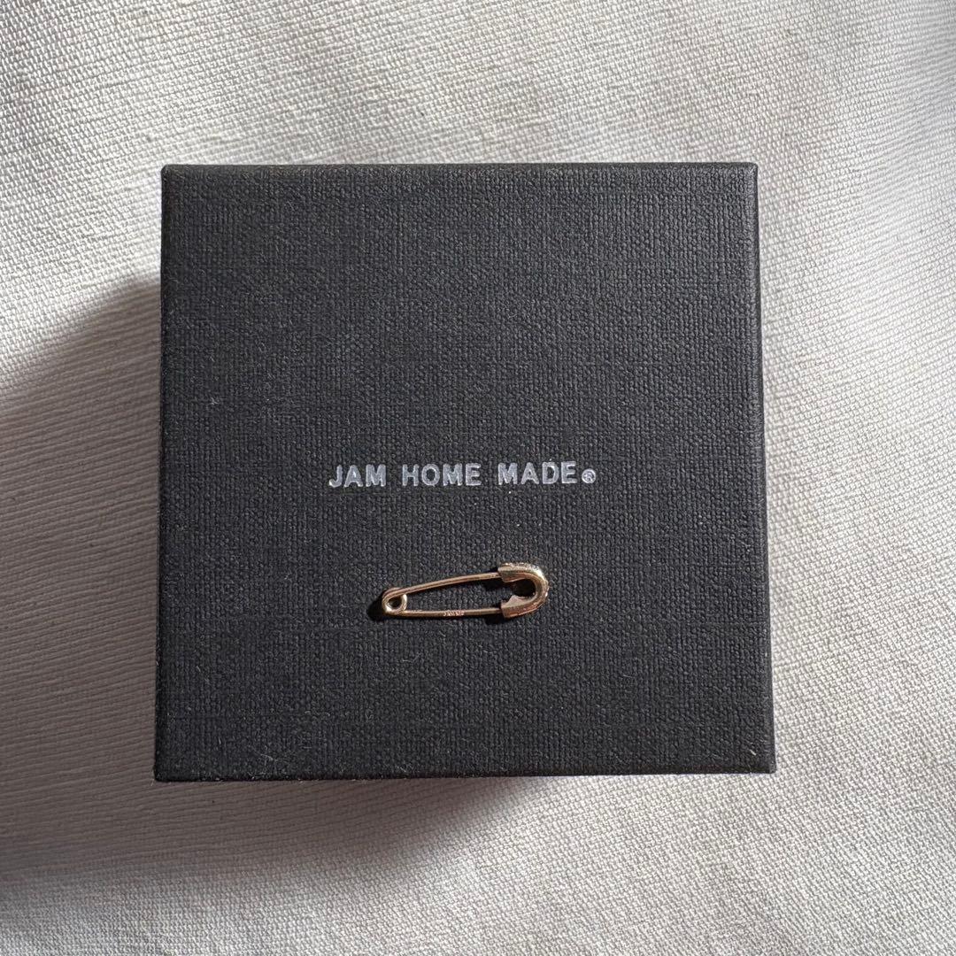 美品 JAM  MADE 安全ピン ダイヤモンド ピアス K10 YG