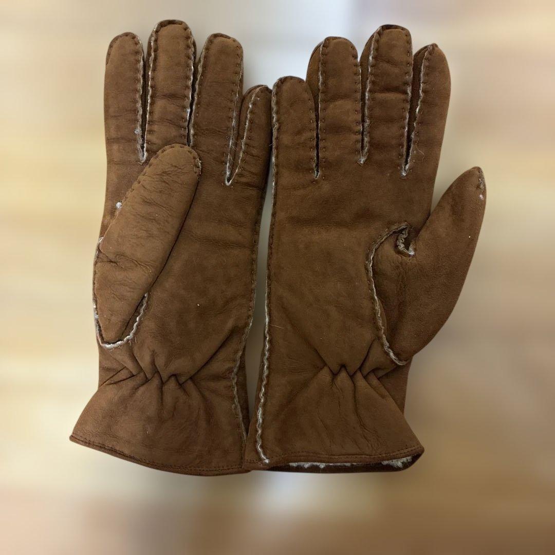 したごや　イルビゾンテ　IL BISONTE ブラウン スエード 手袋
