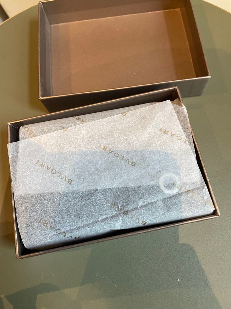 ブルガリ　黒 レザー 名刺入れ