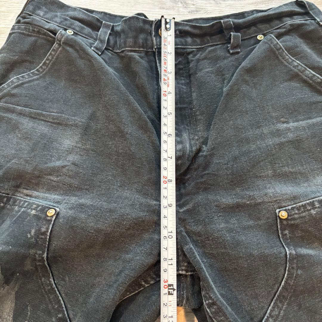 ち*お様 Carhartt B01 米国製 鉄黒フェード ダブルニーペンキ