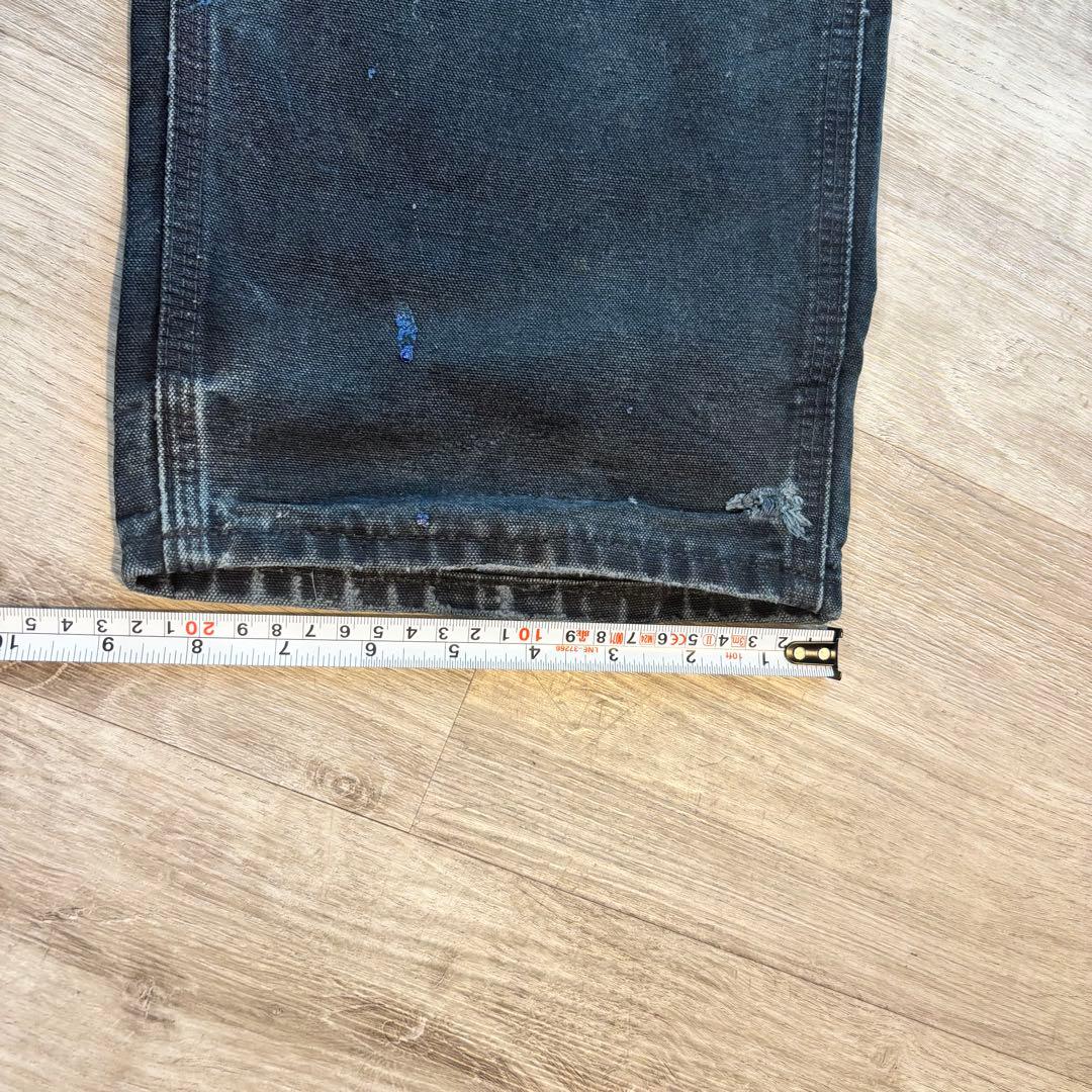 ち*お様 Carhartt B01 米国製 鉄黒フェード ダブルニーペンキ