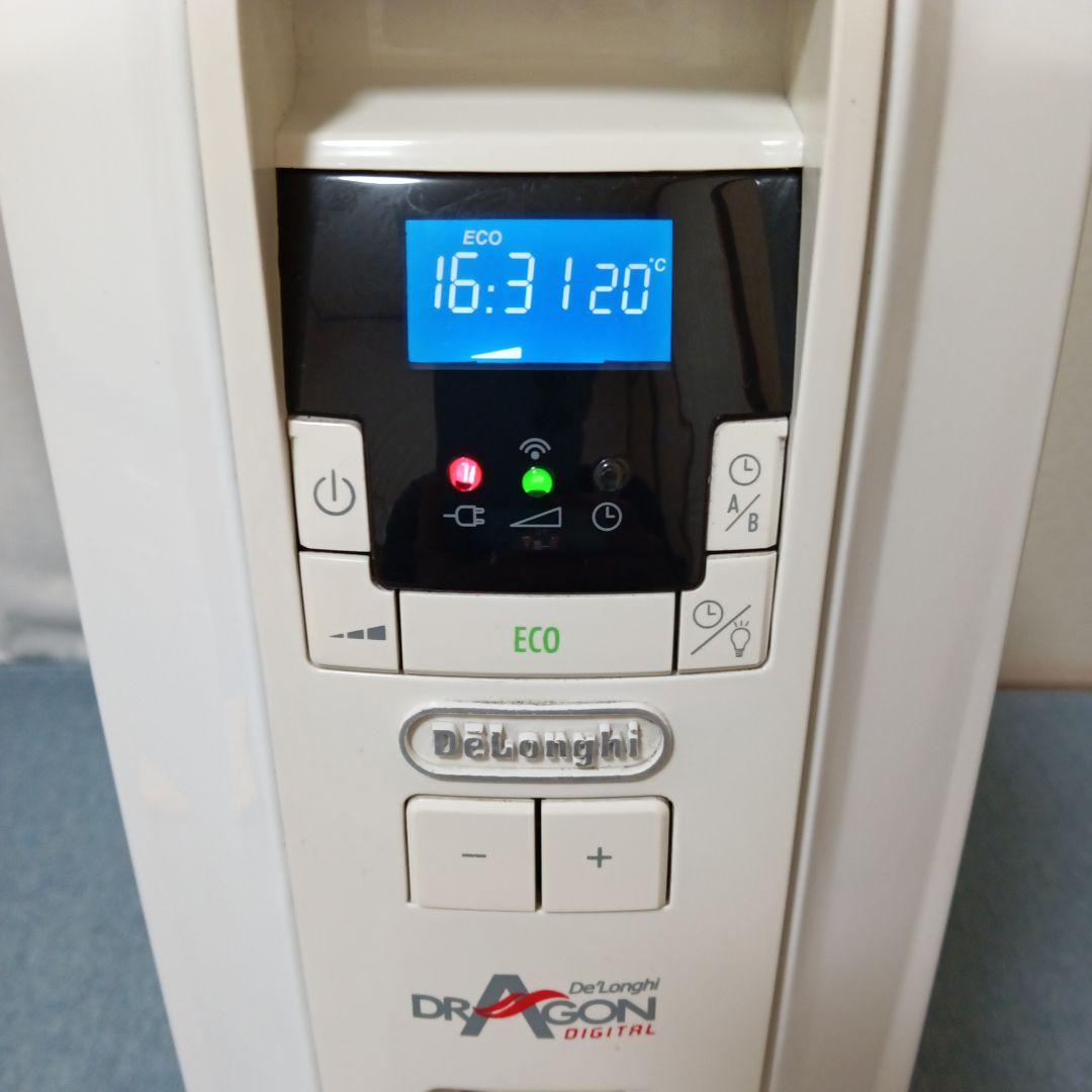 デロンギ オイルヒーター ドラゴンデジタル リモコン付 型式TDD0915W