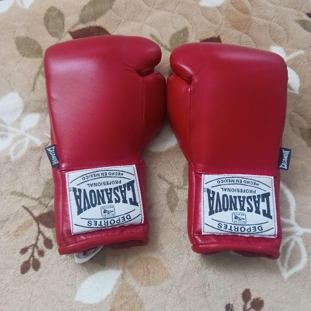 Casanova カサノバ 試合用ボクシンググローブ　６オンス　赤