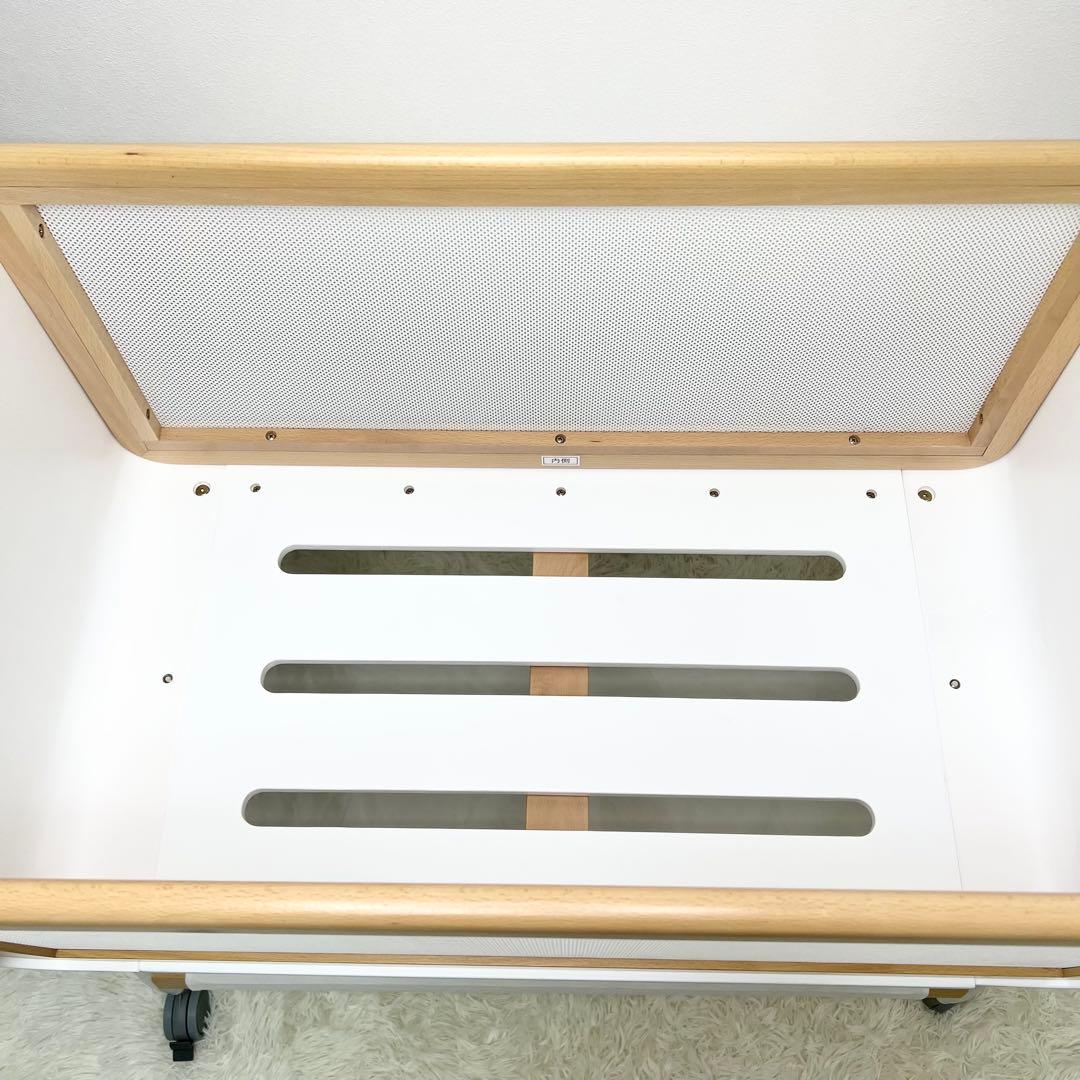 美品 大和屋 リリワゴンⅡ ベビーベット 新生児 ゆりかご 取説付 おしゃれ