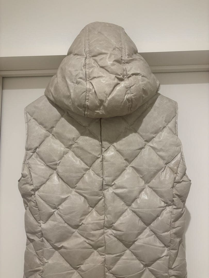 バックラッシュ定価17万円21AW定番ダイヤステッチカンガルーダウンベストL