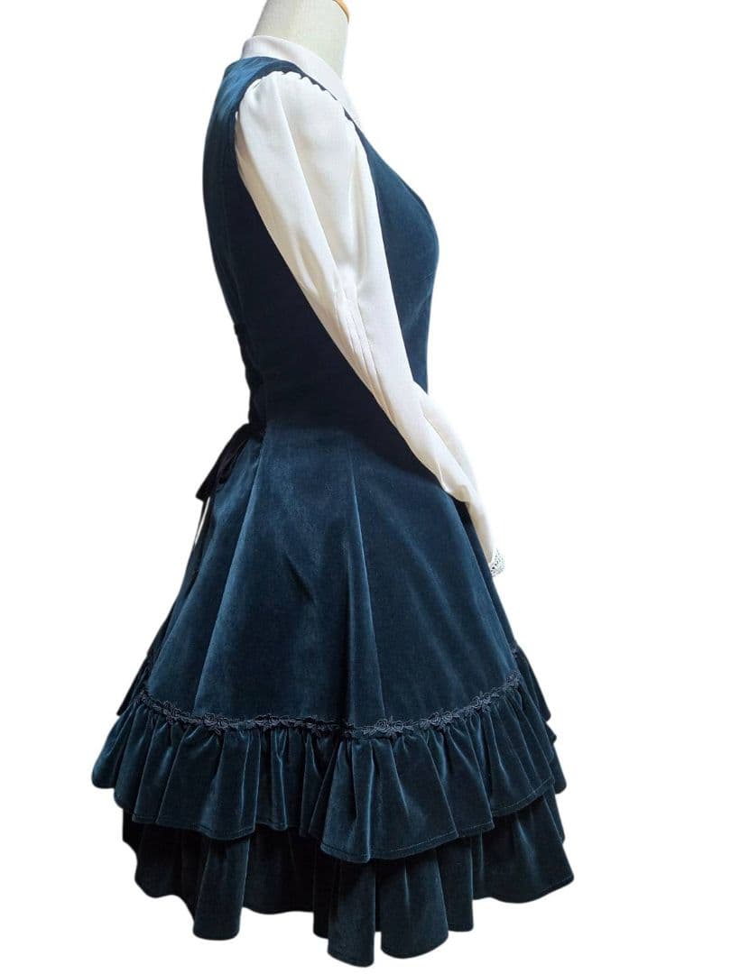 別珍フロントリボンジャンパースカート innocent world 【希少】