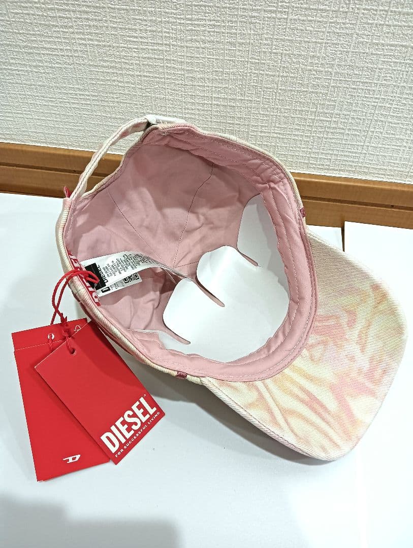DIESEL ディーゼル 帽子 キャップ ライトピンク