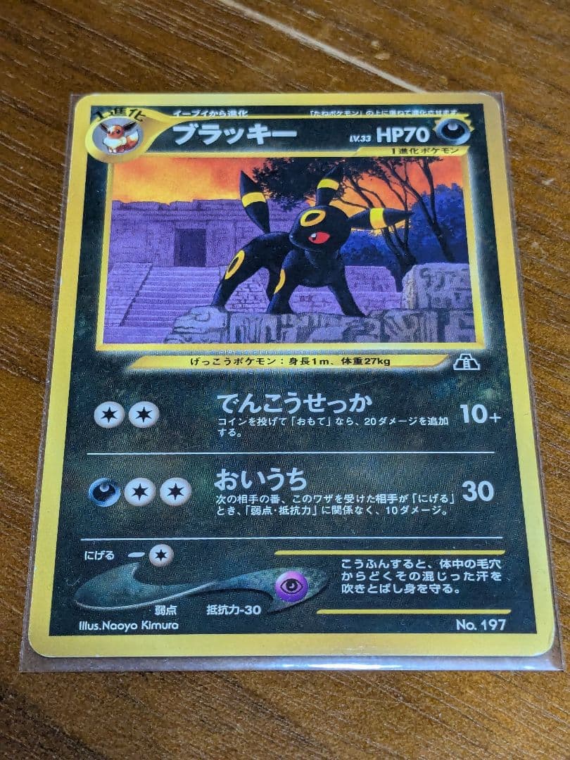 ポケモンカード　ネオ　ブラッキー LV.33 プレミアムファイル　旧裏