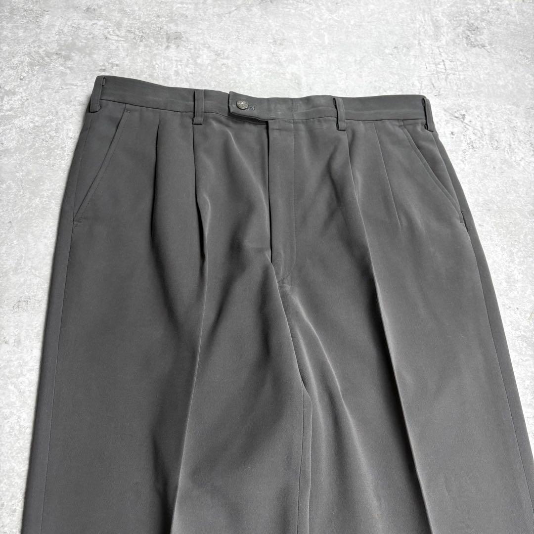 バレンシアガ　BALENCIAGA ワイドトラウザー 刺繍ロゴ　ロゴボタン　91