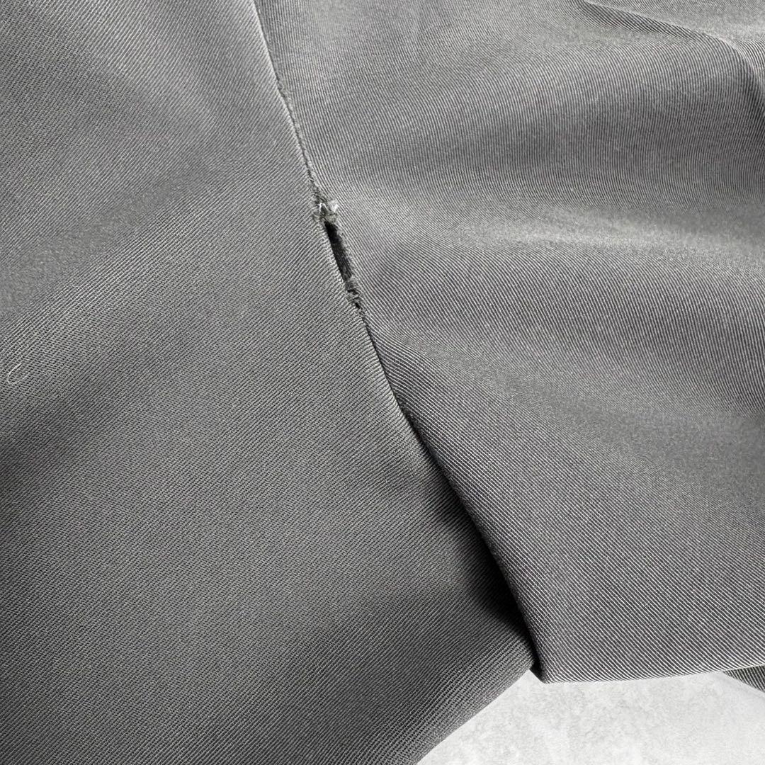 バレンシアガ　BALENCIAGA ワイドトラウザー 刺繍ロゴ　ロゴボタン　91