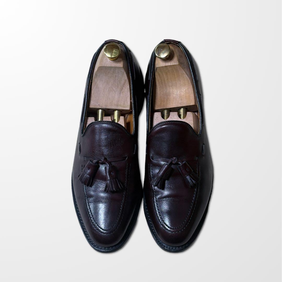 アレンエドモンズ Grayson タッセルローファー 9.5C バーガンディ