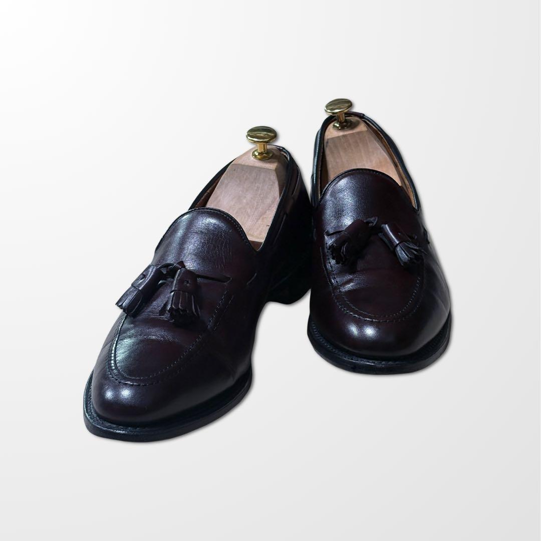 アレンエドモンズ Grayson タッセルローファー 9.5C バーガンディ