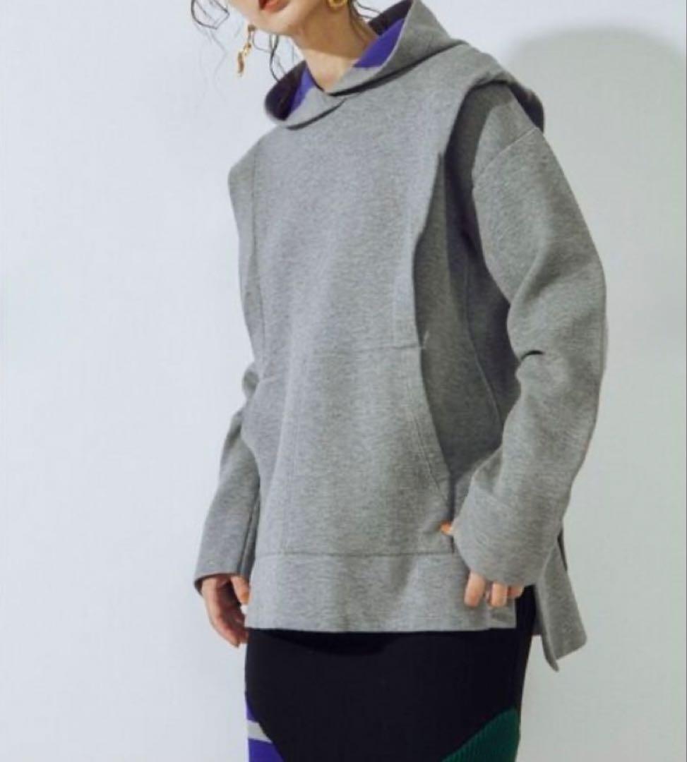 アンスリード 新品 未使用 グレー ニット フーディ パーカー