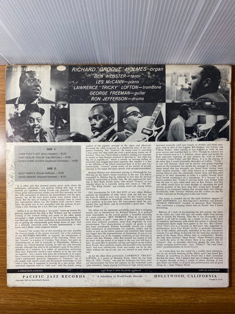 【さとしさん限定】ジャズLP リチャード・グルーヴ・ホルムズほか5枚