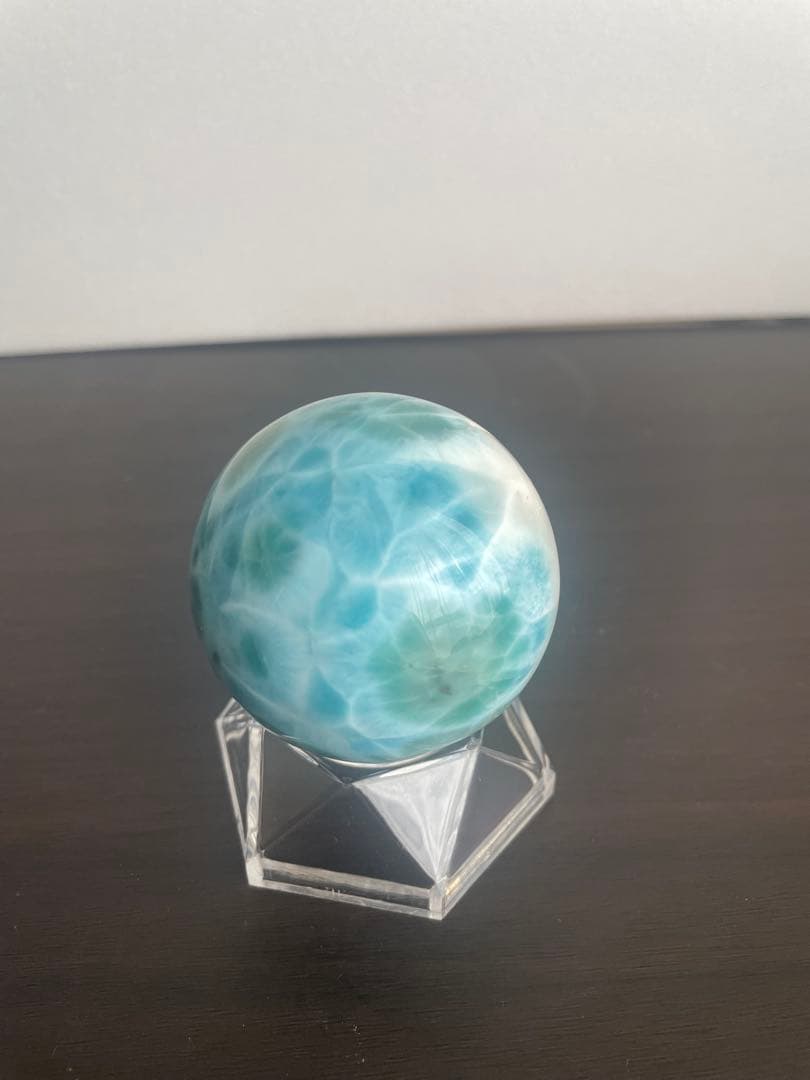 最終値下げ　Ｔ　ラリマー 球体 約5.2cm 鑑別書付き