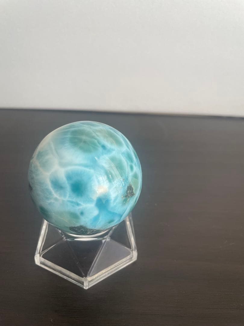 最終値下げ　Ｔ　ラリマー 球体 約5.2cm 鑑別書付き