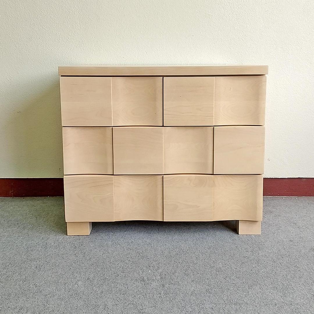 未使用訳あり品 チェスト 3段 幅70cm ナチュラル フルスライドレール引出