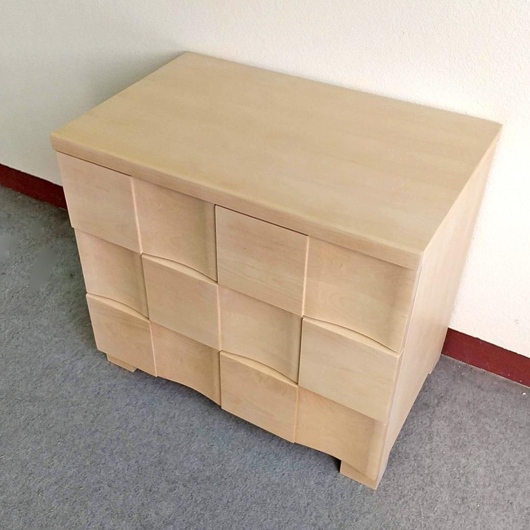 未使用訳あり品 チェスト 3段 幅70cm ナチュラル フルスライドレール引出