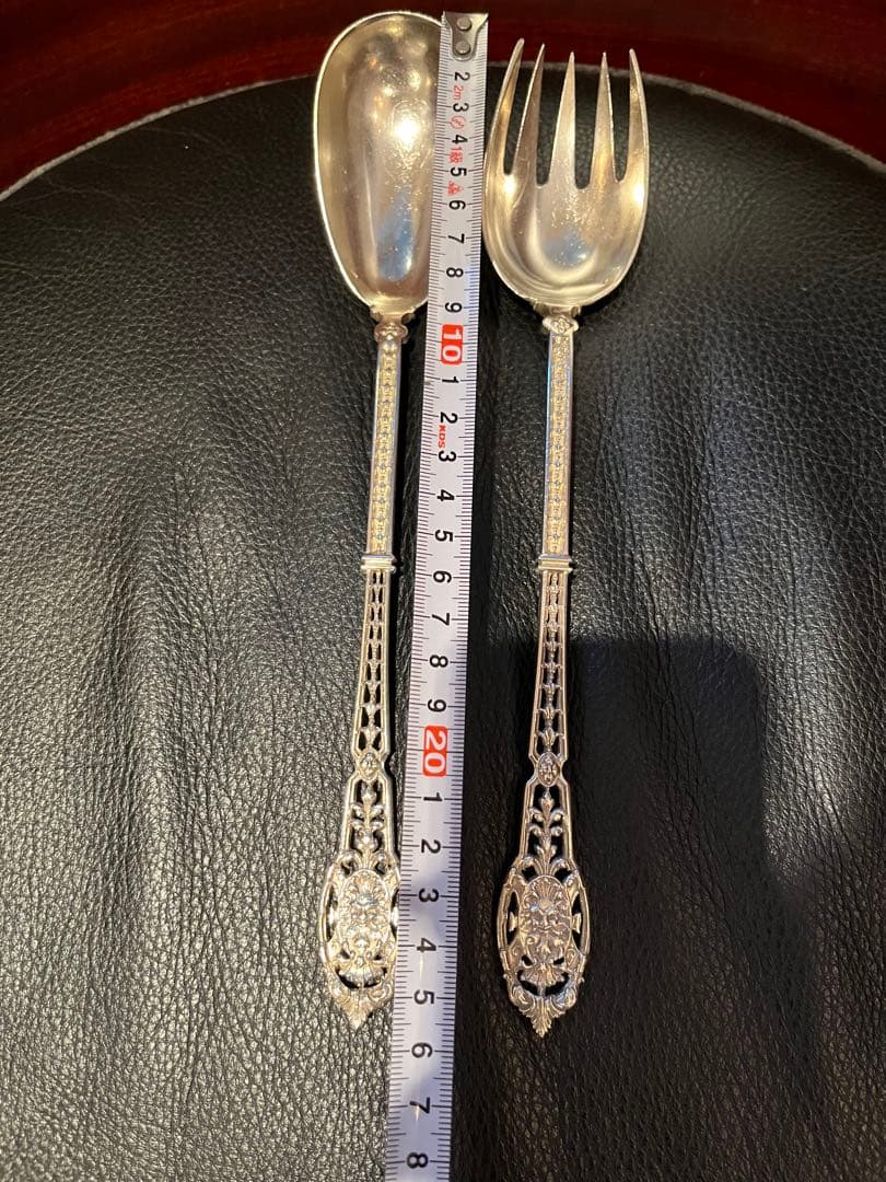 ピュイフォルカ　純銀製　950 最高峰　ビッグサーバー フランスアンティーク