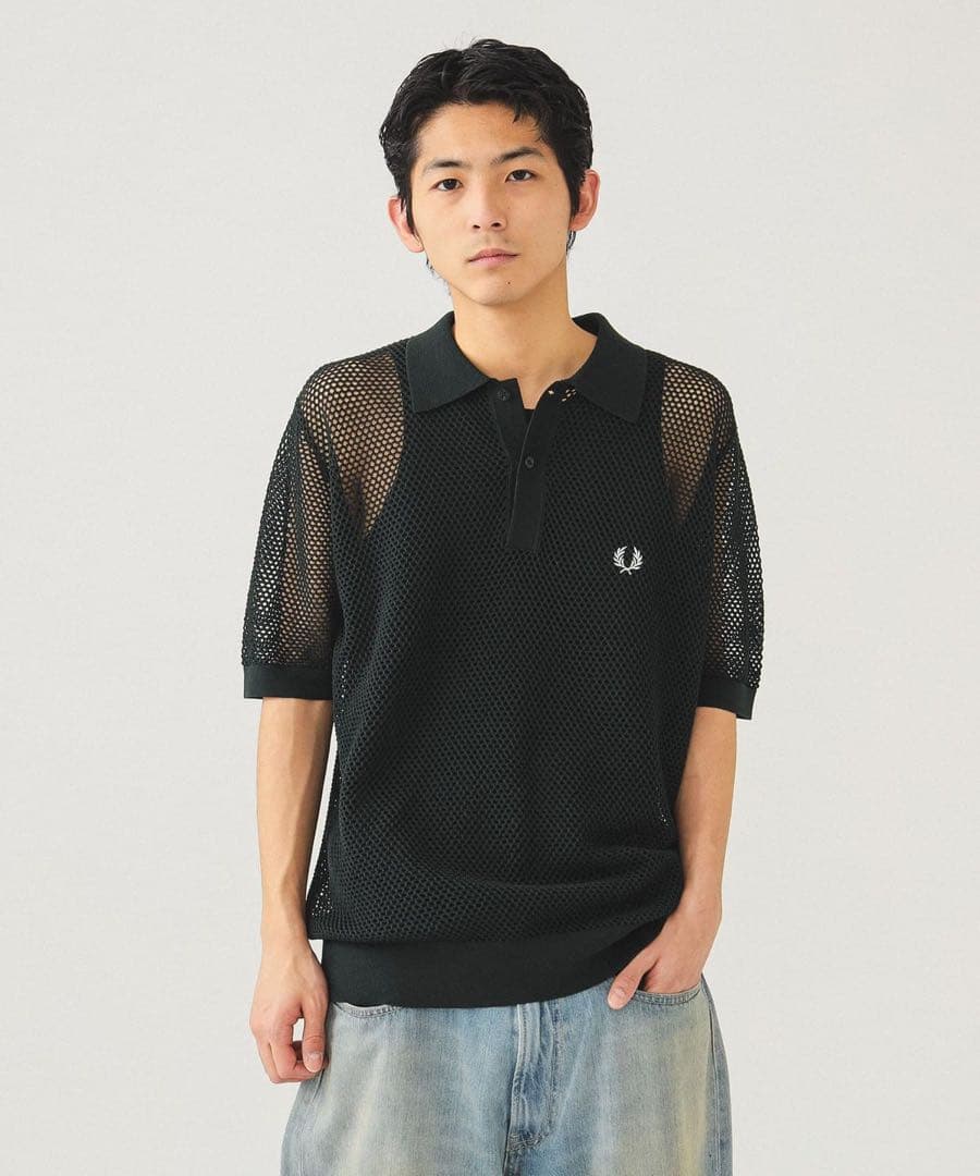 DJふぉいさん着用商品 【別注】FRED PERRY / オープンニットポロ
