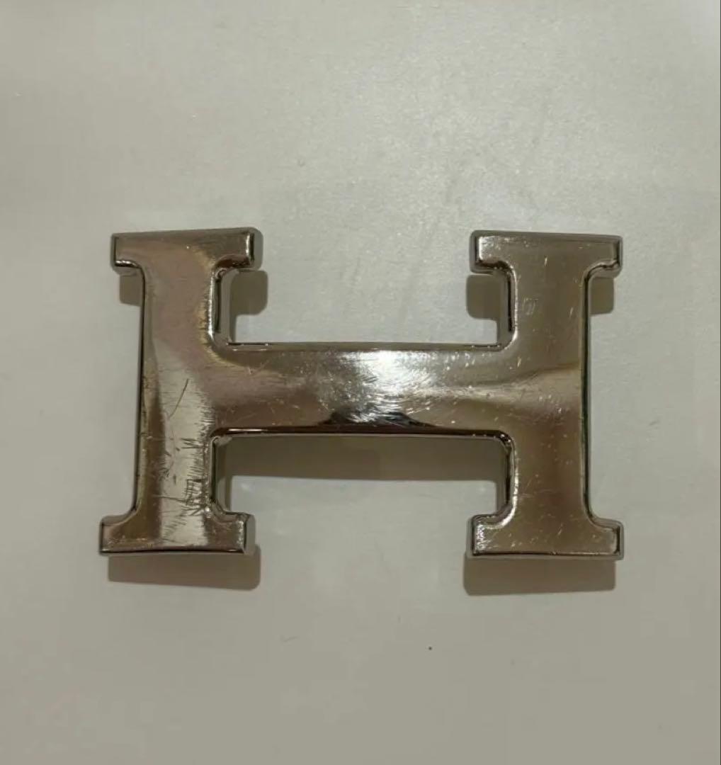 【即日発送】エルメス 80 レザーベルト 黒 茶色　リバーシブル