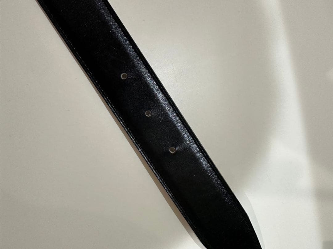 【即日発送】エルメス 80 レザーベルト 黒 茶色　リバーシブル