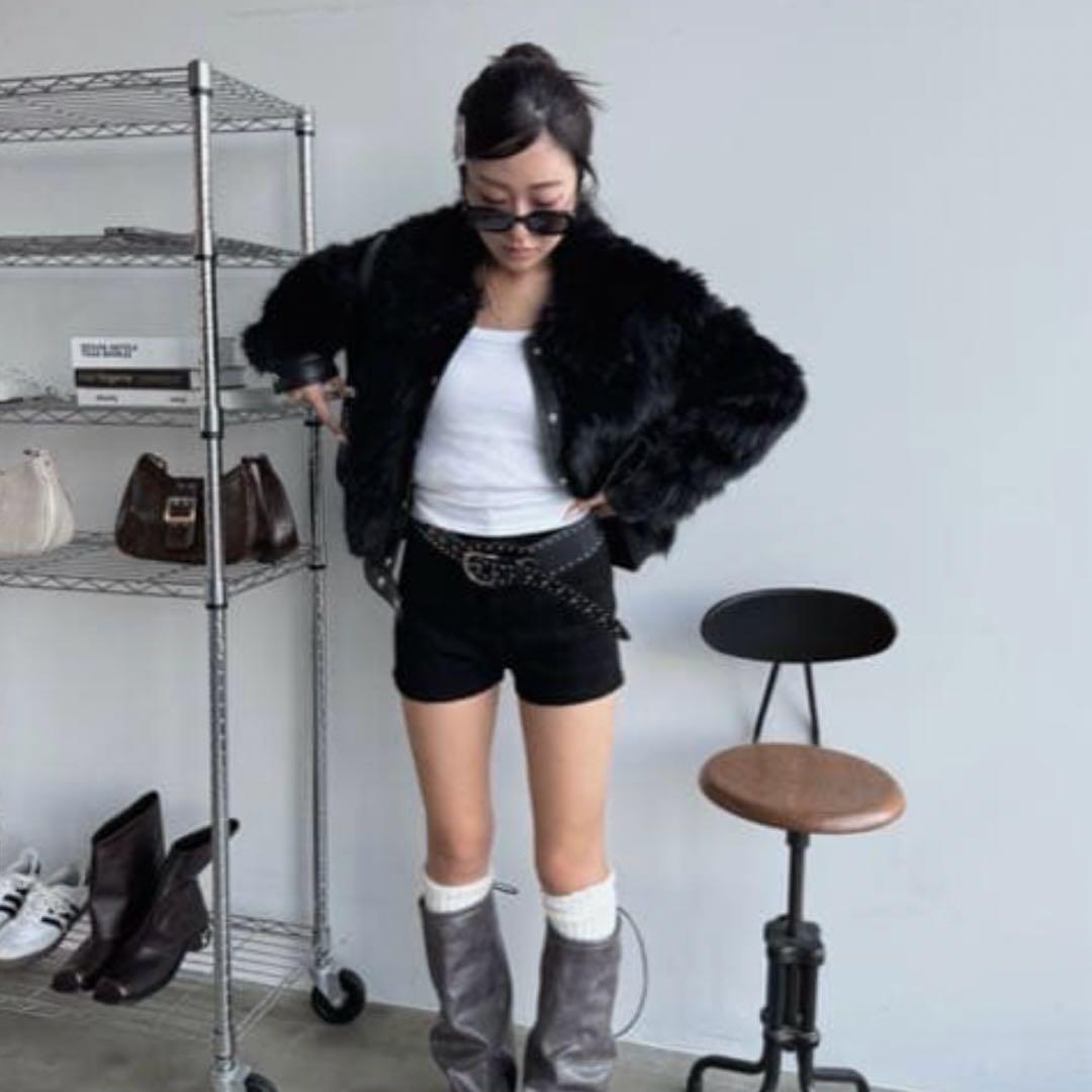 SHAGGIEファーブルゾンジャケット/ファーコート　opium