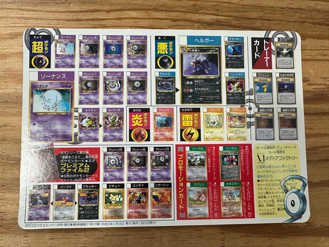 旧裏 オールカタログ　アートボード コロコロ付録 JAPANEASE PROMO