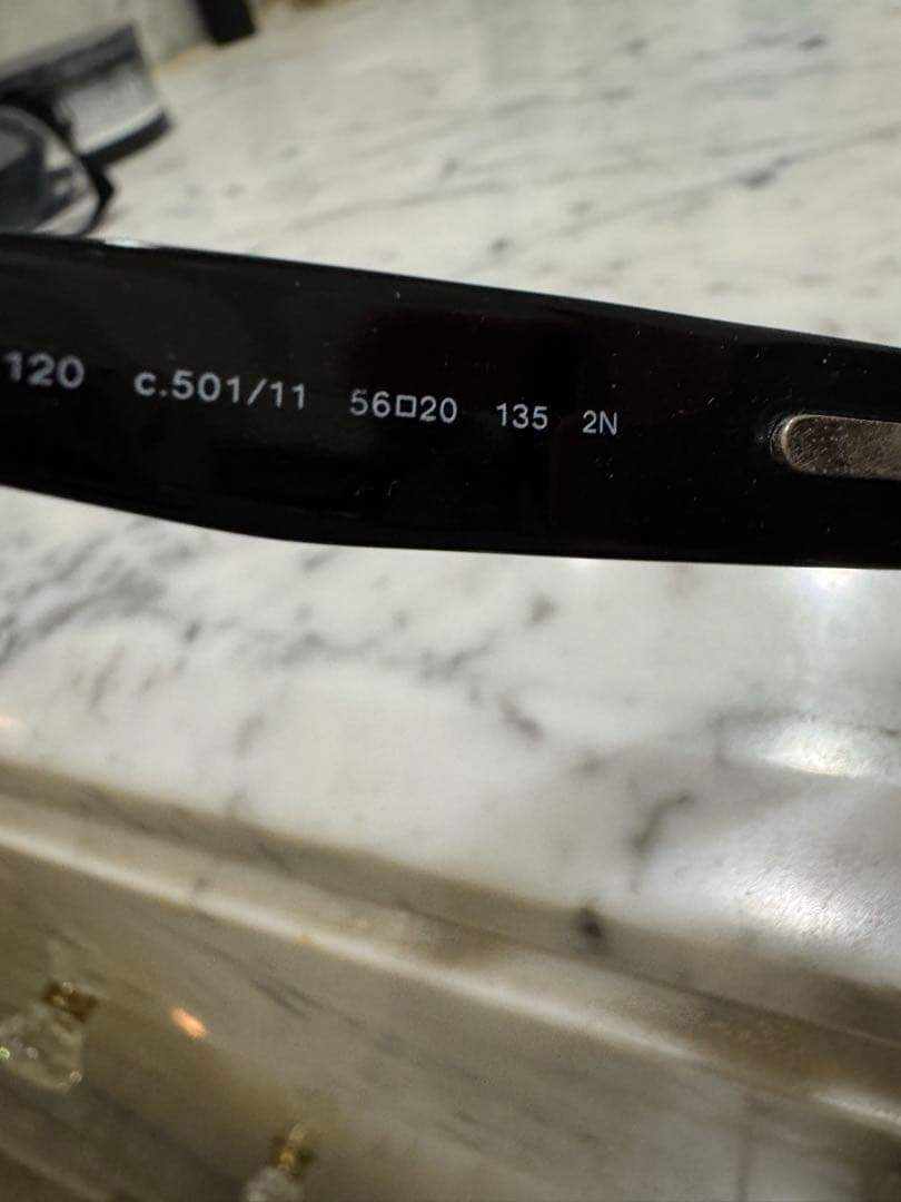 Chanel ラウンドフレーム サングラス ブラック