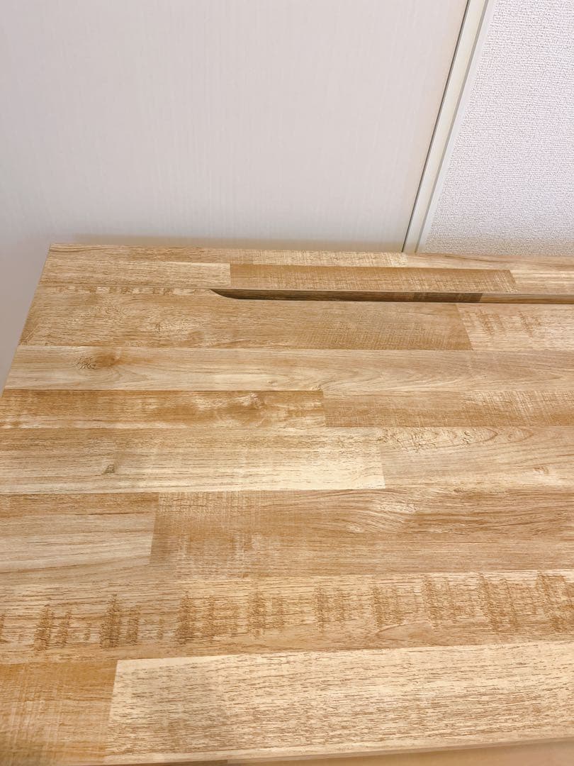 木目調デスク 幅98 スチール脚