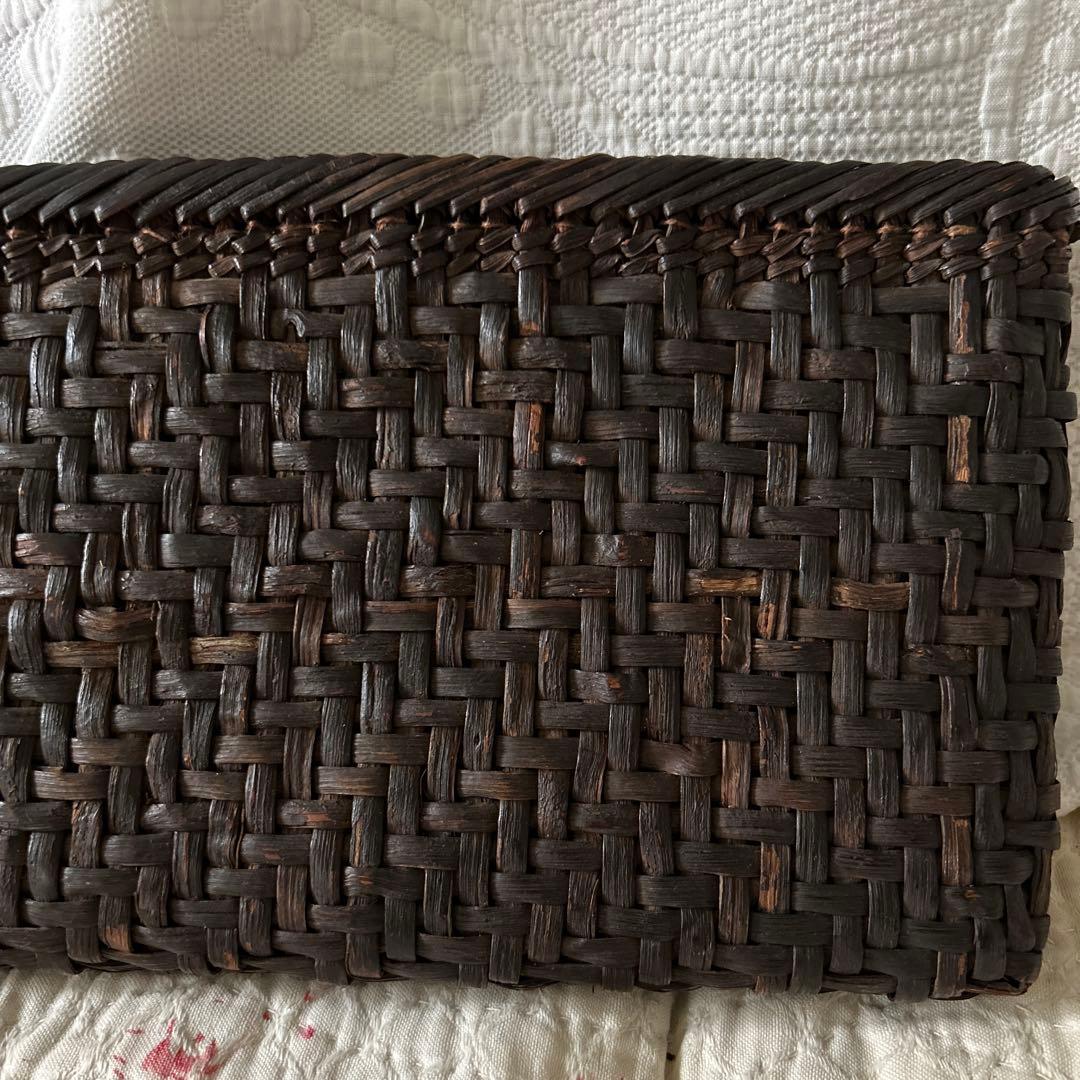 アンティーク山葡萄カゴクラッチバッグセカンドバッグ