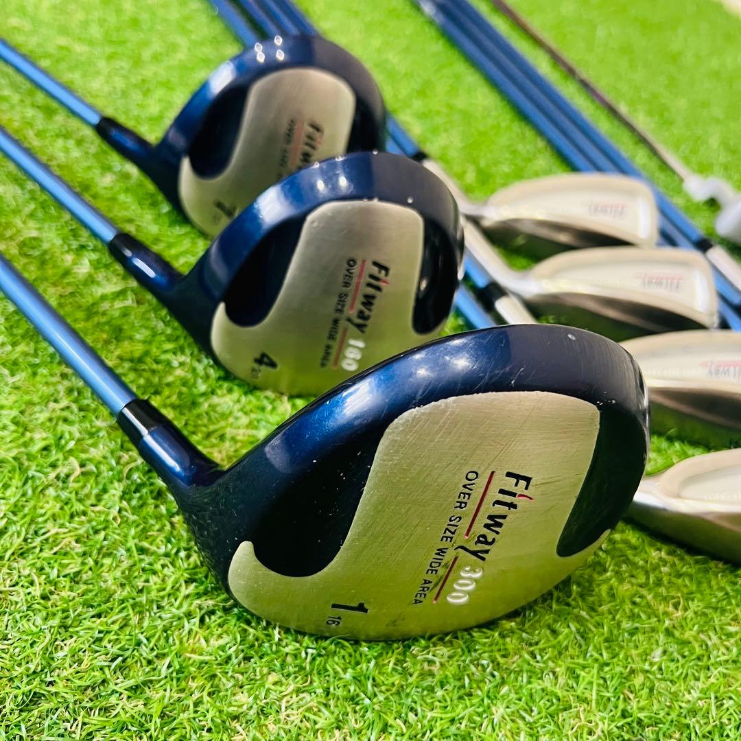 女性　ゴルフセット　Fitway スポルディング　ゴルフ一式　クラブセット　L