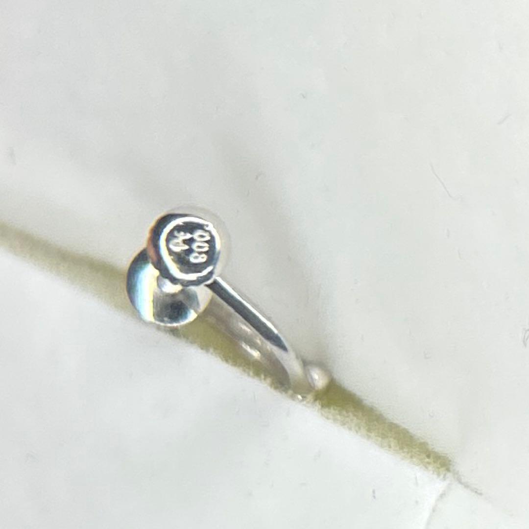 ヴァンドーム　ダイヤモンド　ハーフドーム　片方　プラチナ　イヤリング　PT900