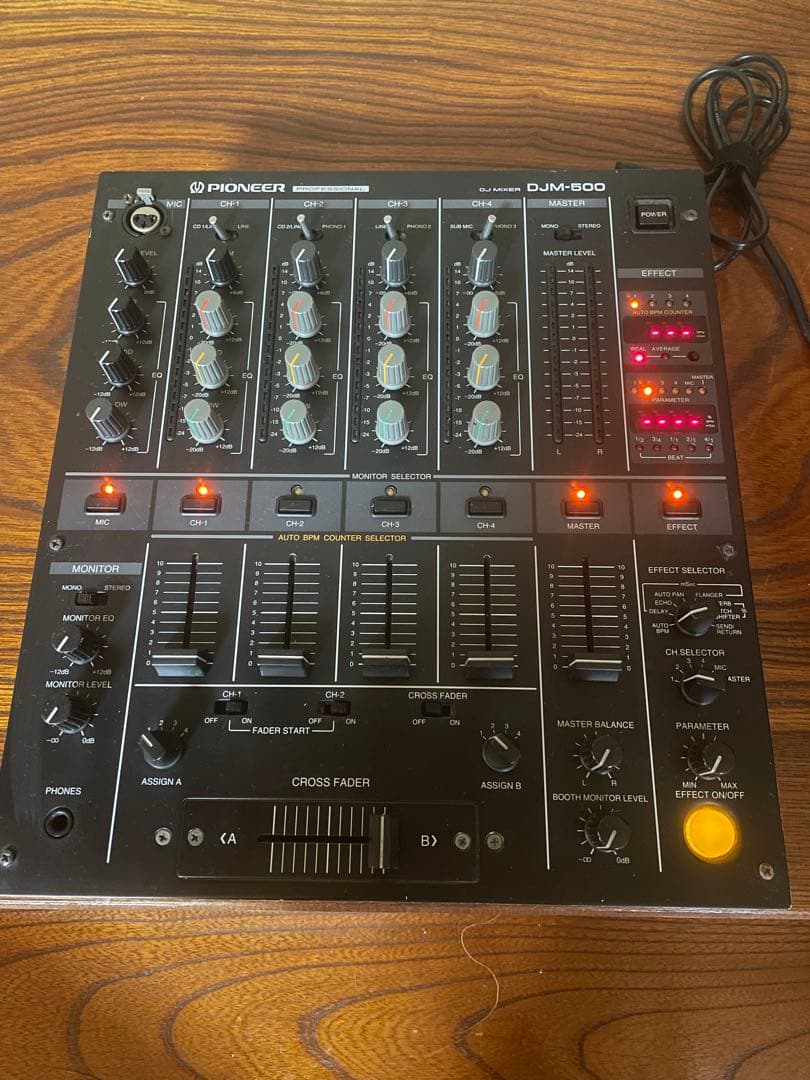 Pioneer DJM-500 4チャンネルDJミキサー