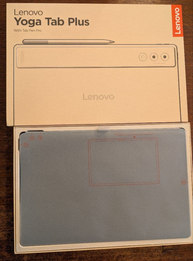 LenovoYogaTabPlusタブレット(12.7) とキーボードK380s