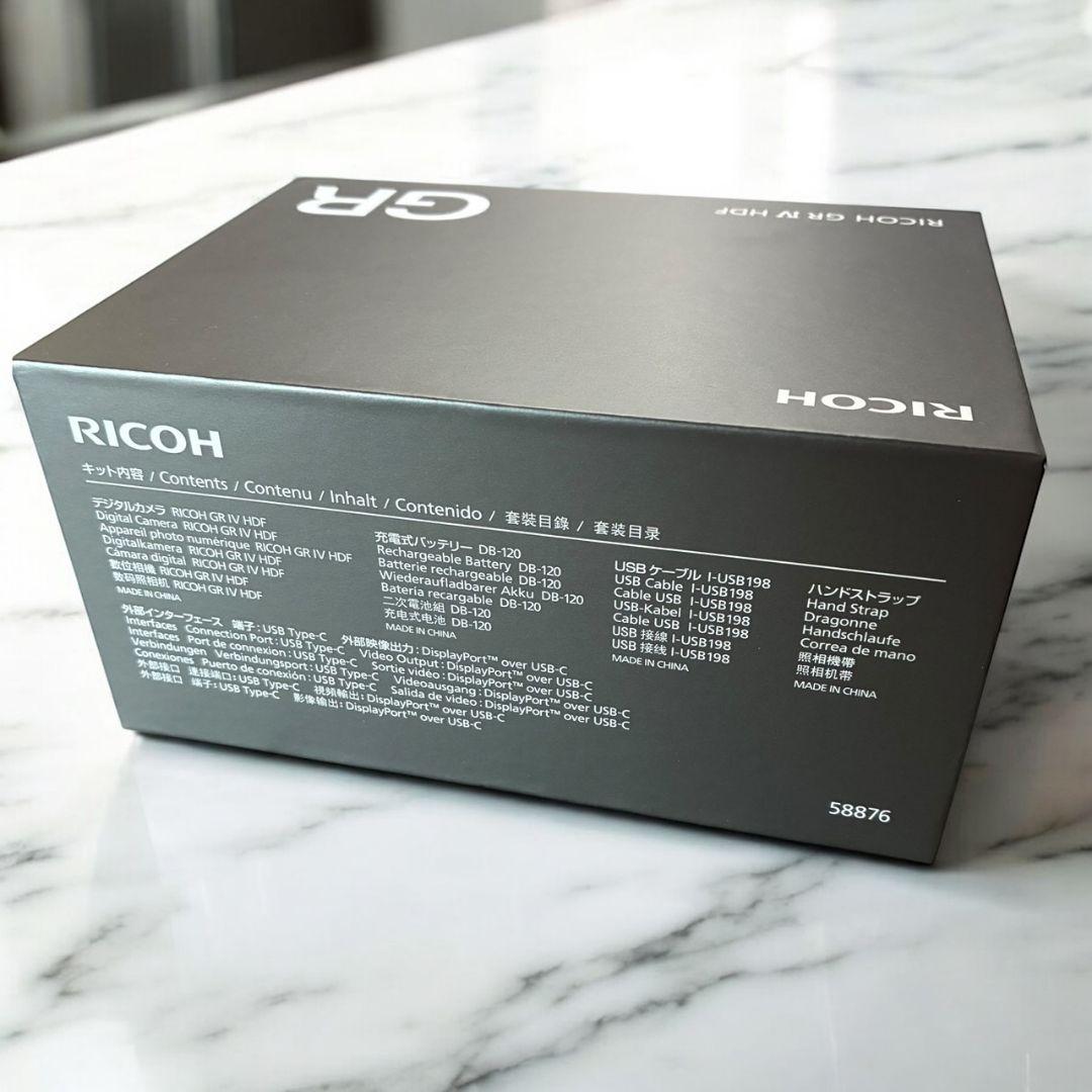新品未開封 RICOH GR Ⅳ HDF リコー デジタルカメラ