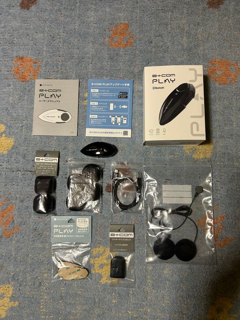 【美品】B+COM PLAY ビーコム プレイ ブラック　バイクインカム