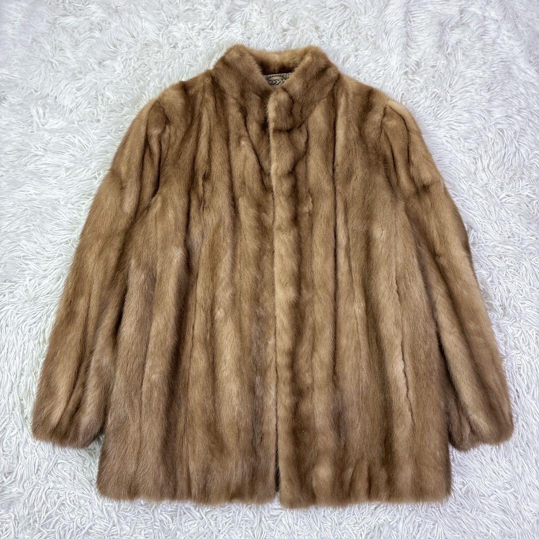 SAGA MINKサガミンク　ミンクファーコート　銀タグ　高級　Lサイズ