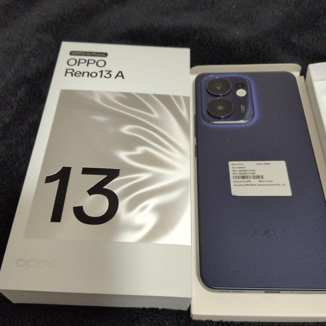 【さしすーんさん専用】OPPO Reno13 A　ルミナスネイビー 新品同等品