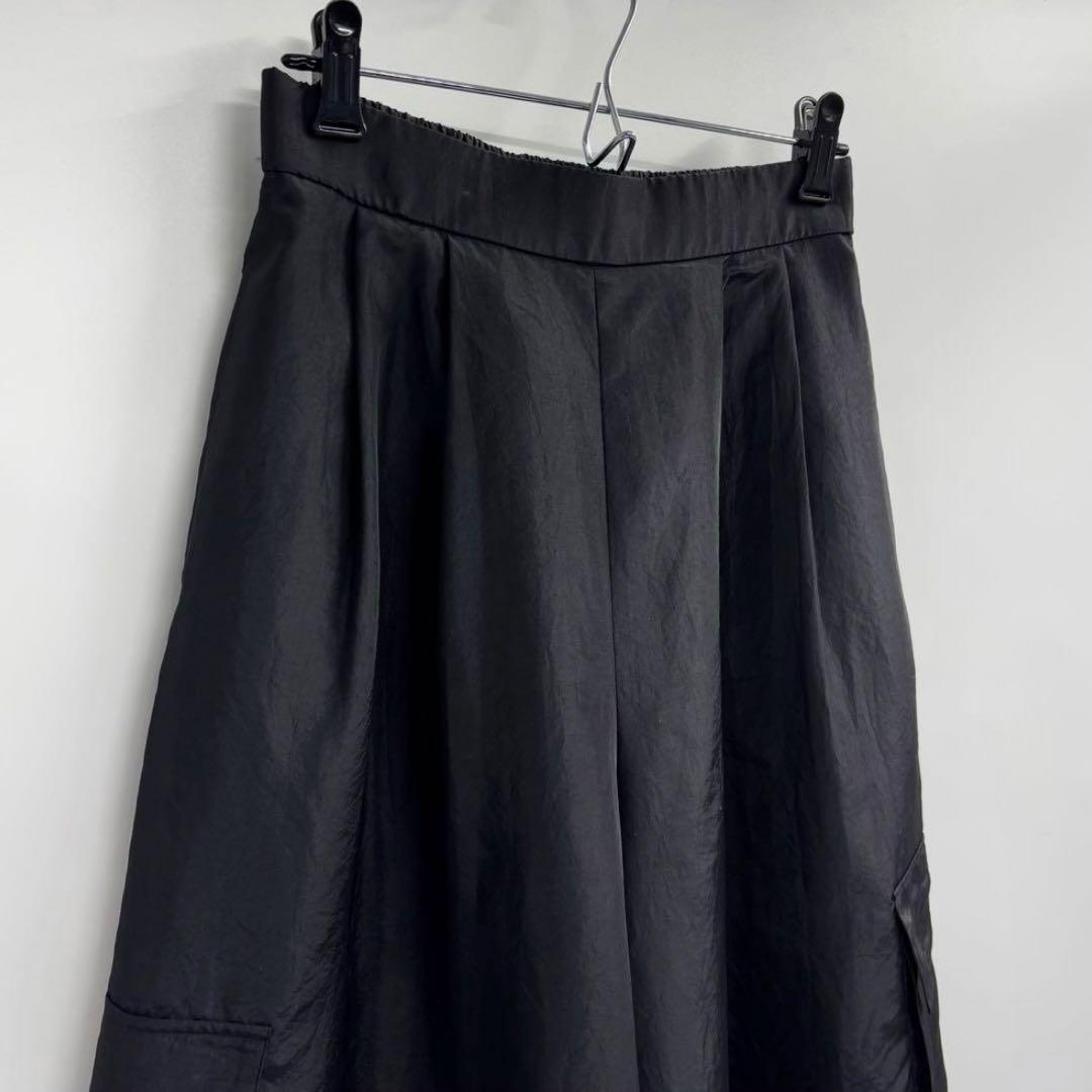 美品　リグドット　Lig.　レディース　ワイドカーゴパンツ　M　ブラック