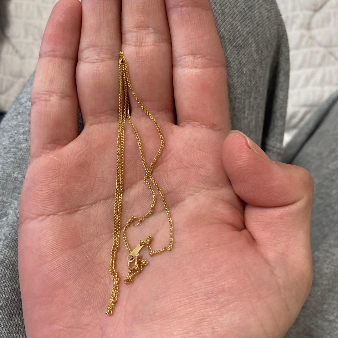 K18金ネックレス45cm 1.2mm約0.95g