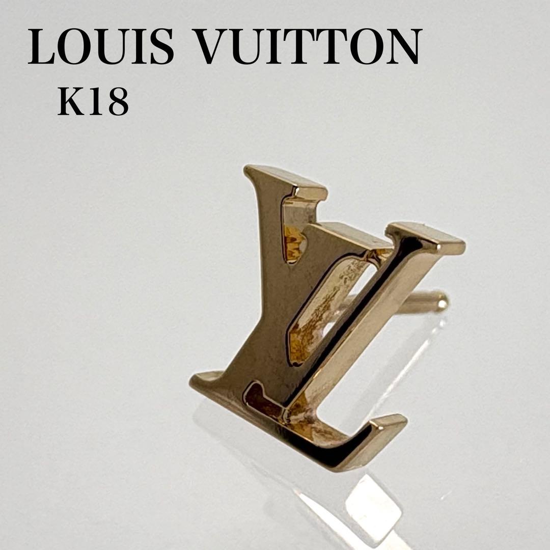 LOUIS VUITTON ルイヴィトン ピアス K18 LV アイコニック