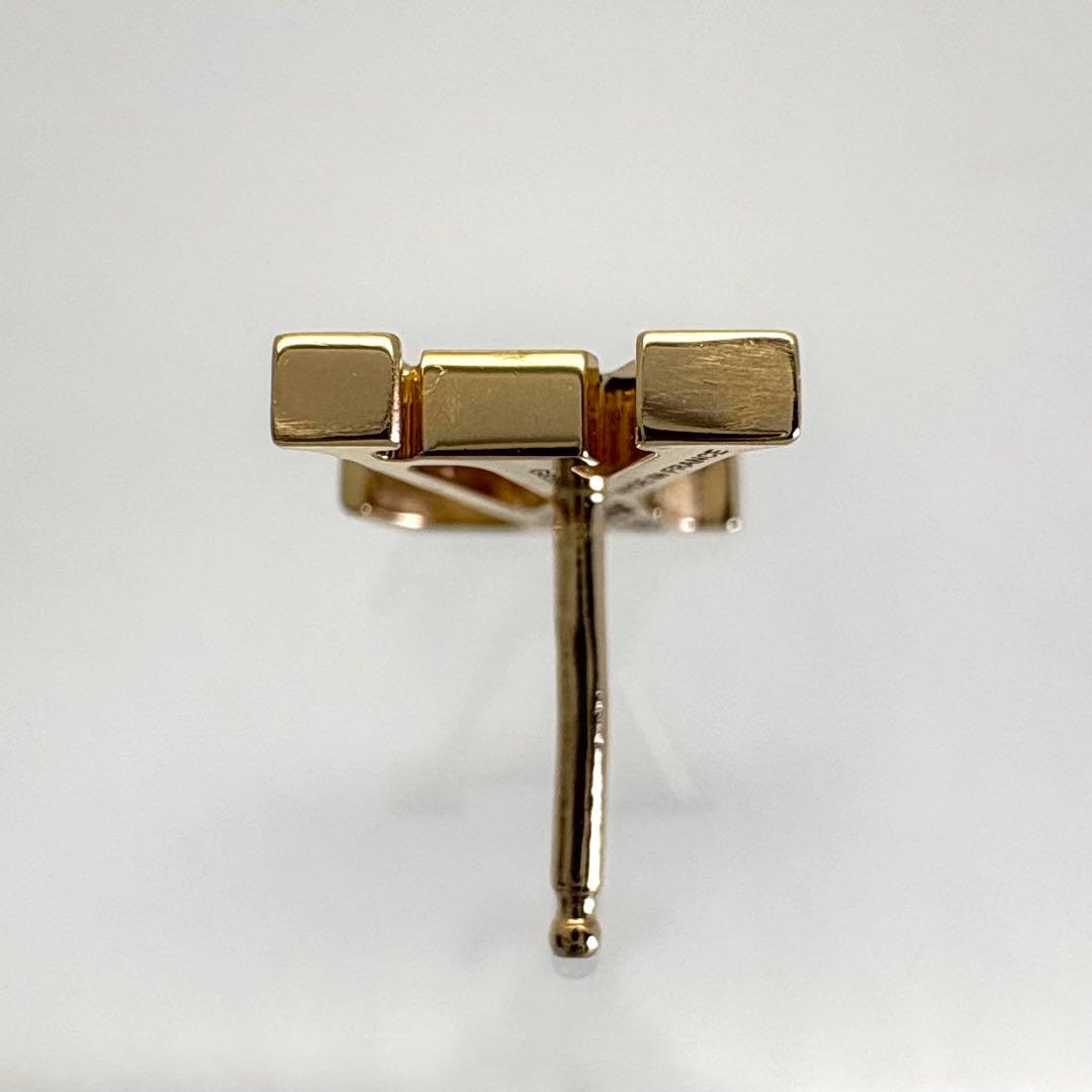 LOUIS VUITTON ルイヴィトン ピアス K18 LV アイコニック